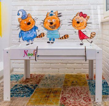 Світловий стіл &mdash; пісочниця Noofik "Baby_ok" з кишенею" з прозорою кришкою, 43*68 см Baby_ok с карманом +кр фото