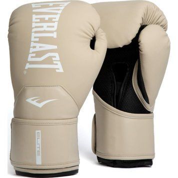 Боксерські рукавички Everlast ELITE 2 BOXING GLOVES бежеві 12oz (Оригінал) P00003316 P00003316 фото
