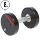 Гантель цільна професійна LIFE FITNESS GA-80081-8 1шт 8кг GA-80081-8 фото 1