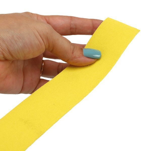 Кінезіо тейп для обличчя та тіла (Kinesiology tape) розмір 5смх5м кольору в асортименті BC-1091-3_8 Жовтий BC-1091-3_8 фото