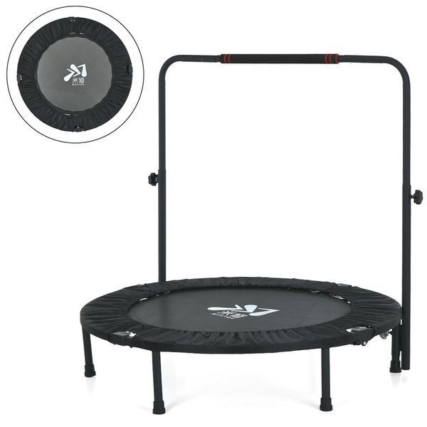 Батут для фітнесу з ручкою Profi Sport 100см чорний MS 3383-8 MS 3383-8 фото