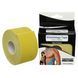 Кінезіо тейп для обличчя та тіла (Kinesiology tape) розмір 5смх5м кольору в асортименті BC-1091-3_8 Жовтий BC-1091-3_8 фото 1