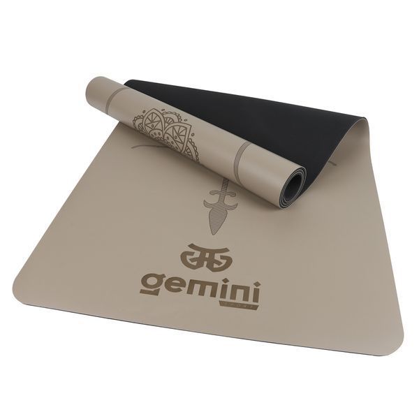 Коврик для йоги каучуковый полиуретан Pro Gemini 183см*68см*5мм PUY-2899GRAY PUY-2899GRAY фото