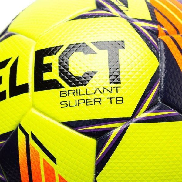 М'яч футбол Select Brillant Super FIFA TB v24 №5 жовтий-фіолетовий 361598-509 (Оригінал) 361598-509 фото