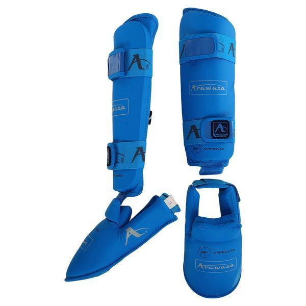 Захист гомілки та стопи для карате Araza GO-1252BL Replica XS-XL Синій XS GO-1252BL фото
