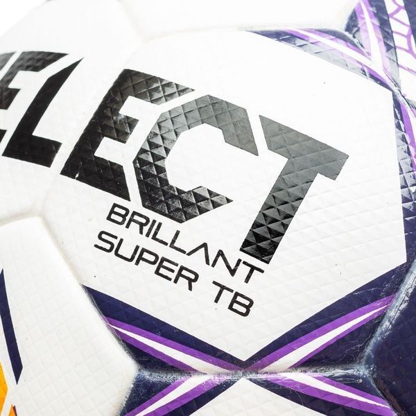 Мяч футбол Select Brillant Super FIFA TB v24 №5 белый-фиолетовый 361598-009 (Оригинал) 361598-009 фото