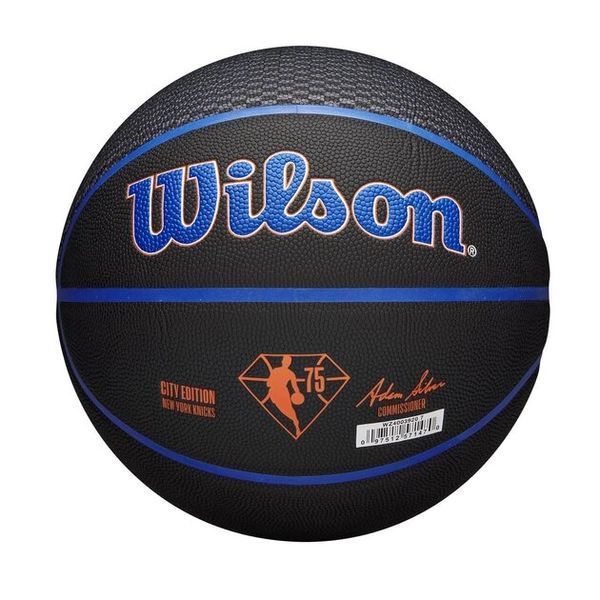 М'яч баскетбольний Wilson NBA TEAM CITY COLLECTOR BSKT NY KNICKS size 7 (оригінал) WZ4003920XB7 фото
