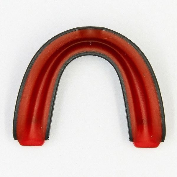 Капа боксерська EVERSHIELD SINGLE MOUTH GUARD Чорно-червона Універсальна (Оригінал) 1400003 1400003 фото