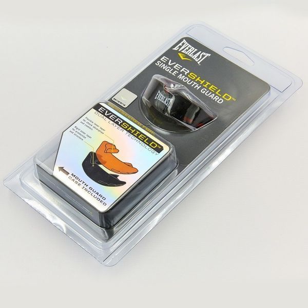 Капа боксерська EVERSHIELD SINGLE MOUTH GUARD Чорно-червона Універсальна (Оригінал) 1400003 1400003 фото