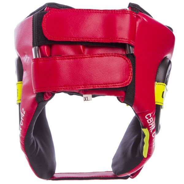 Шлем боксерский открытый PU CLINCH S-XL Красный C142-3 M C142-3 фото