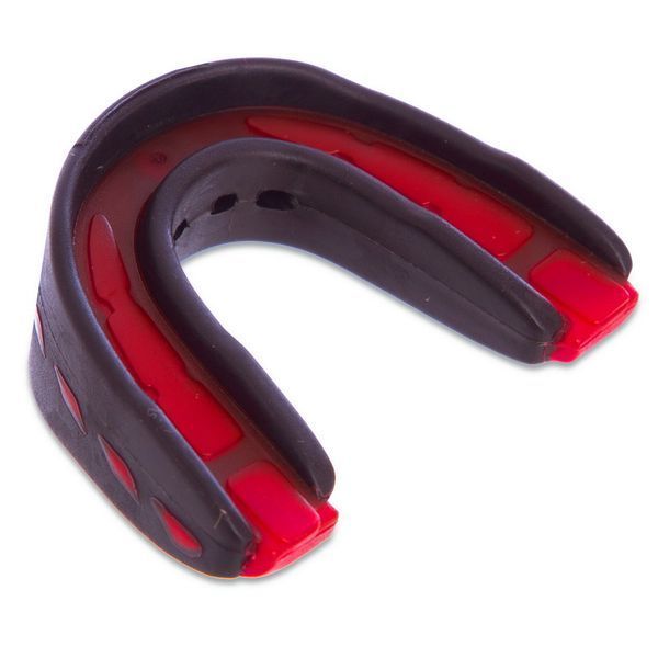 Капа боксерська EVERSHIELD DOUBLE MOUTH GUARD Чорно-червона Універсальна (Оригінал) 1400007 1400007 фото