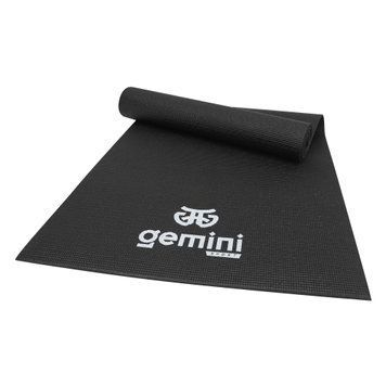 Килимок для фітнесу та йоги PVC Gemini Sport PVCY-6BK 173см 61см 6мм Чорний PVCY-6BK фото