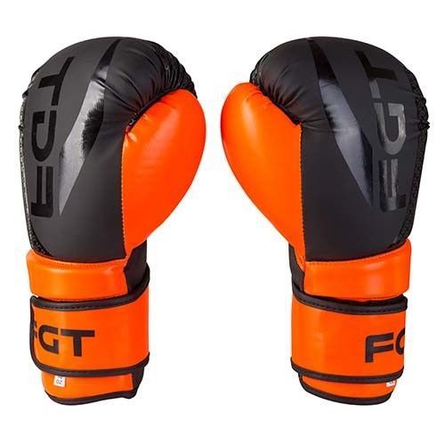 Перчатки боксерские FGT 10oz черно-оранжевый F2588-10 фото