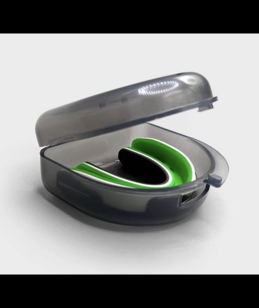 Капа боксерская Everlast EVERGEL MOUTH GUARD Зелено-белый Уни (Оригинал) 1400009 1400009 фото