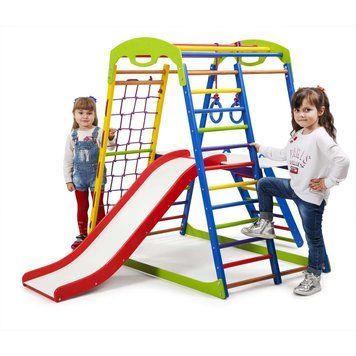 Детский спортивный комплекс для дома SportBaby SportWood Plus 2 2347 фото