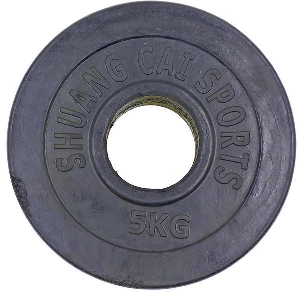 Диски гумові SHUANG CAI SPORTS 52мм 5кг TA-1836-5B TA-1836-5B фото
