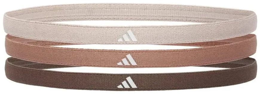 Повязки на голову Adidas Hairbands 3pk коричневый, бежевый, темно-коричневый Уни One Size ADAC-16205 (Оригинал) ADAC-16205 фото