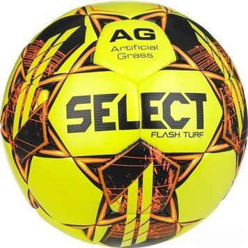 М'яч футбол Select SELECT FLASH TURF V23 №5 желто-жовтогарячий (Оригінал) 057407-390 057407-390 фото