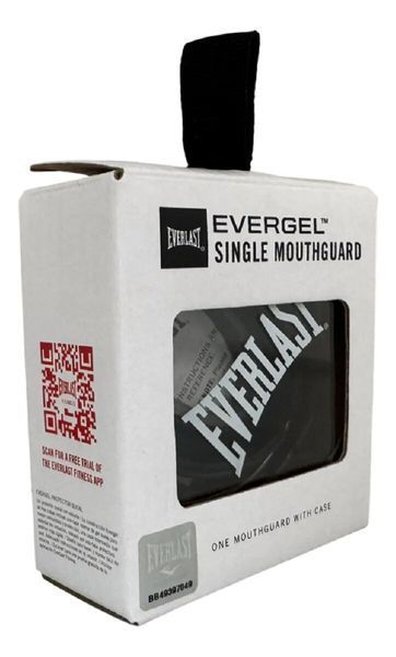 Капа боксерская Everlast Evergel Mouth Guard бело-темно-синий, унисекс (One Size) Оригинал P00003603 P00003603 фото