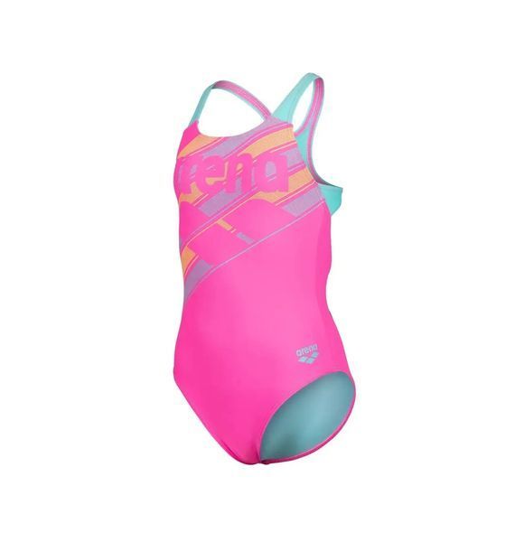 Купальник для плавания Arena Lines Swim Pro Back L детский, слитный, розовый 003550-980 (Оригинал) 164 см 003550-980 фото