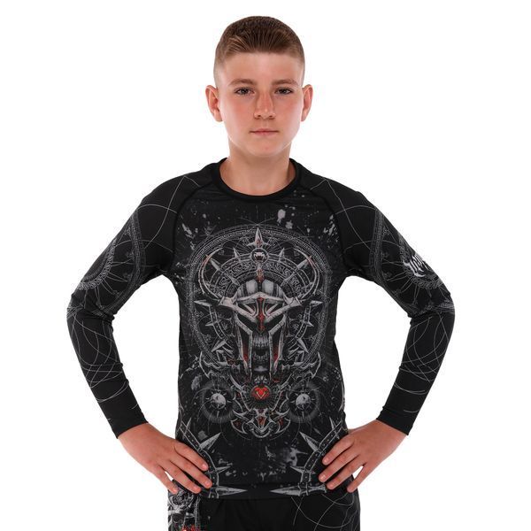 Костюм компрессионный детский рашгард лонгслив штаны и шорты VNM UFC FIGHT WEEK 2XS-L, черный-серый 9541B-9641B-V5032 XXS 9541B-9641B-V5032 фото