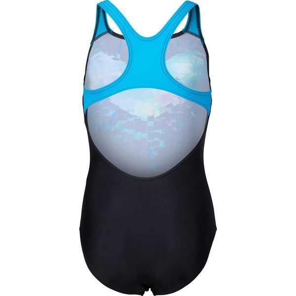 Купальник для плавания Arena Multi Pixels Swim Pro детский, слитный, черно-синий 006679-580 (Оригинал) 128 см 006679-580 фото