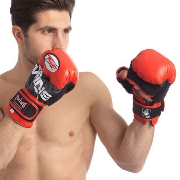 Перчатки для рукопашного боя TWN MMA-0275 красный 12 ун. MMA-0275-R фото