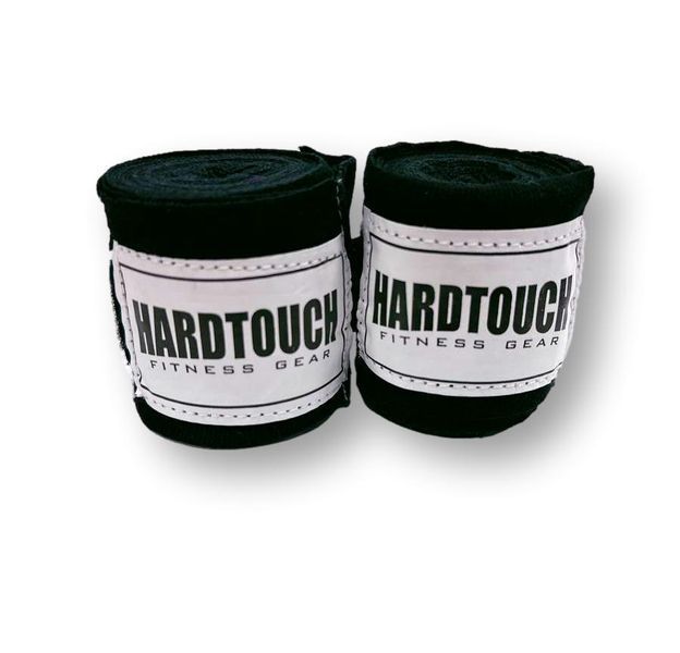 Бинты боксерские Hardtouch хлопок-эланстан 2.7м Черный HT-CTE-2.7 фото