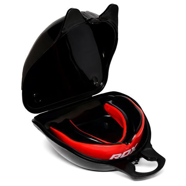 Капа RDX MOUTH GUARD JUNIOR Красно-Чёрный GGS-3RBJ (Оригинал) GGS-3RBJ фото