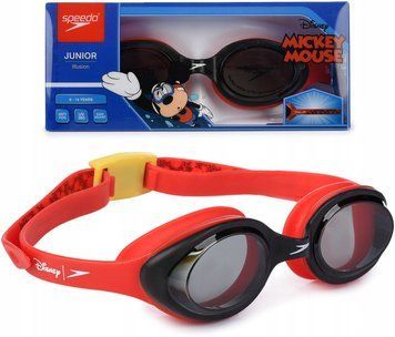 Очки для плавания Speedo ILLUSION GOG JU Disney красный, черный OSFM 8-11617C812 (Оригинал) 8-11617C812 фото