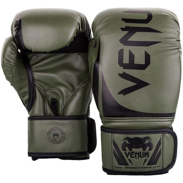 Перчатки боксерские Venum 12oz хаки GB-016-12-kh фото