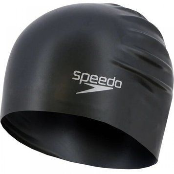 Шапка для плавания Speedo LONG HAIR CAP AU черный Уни OSFM 8-061680001 (Оригинал) 8-061680001 фото