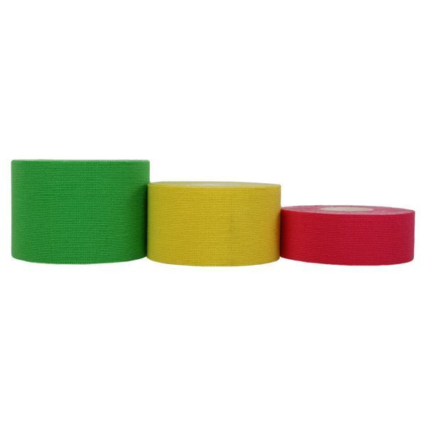 Кінезіо тейп для обличчя та тіла (Kinesiology tape) розмір 5смх5м кольору в асортименті BC-1091-5 Жовтий BC-1091-5 фото