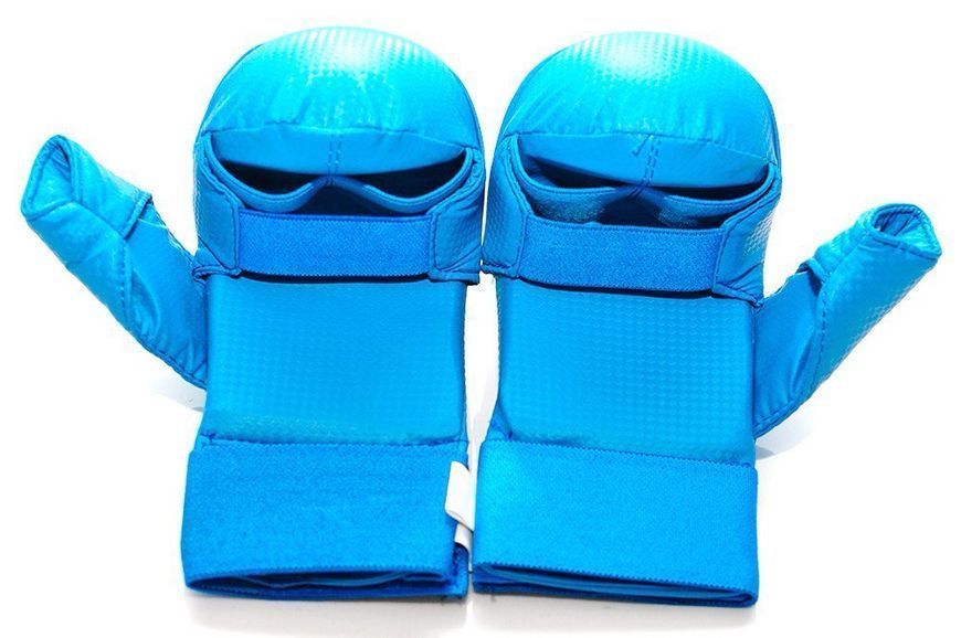 Рукавички-накладки для карате Gemini GK-1601-BL, сині XS GK-1601-BL фото