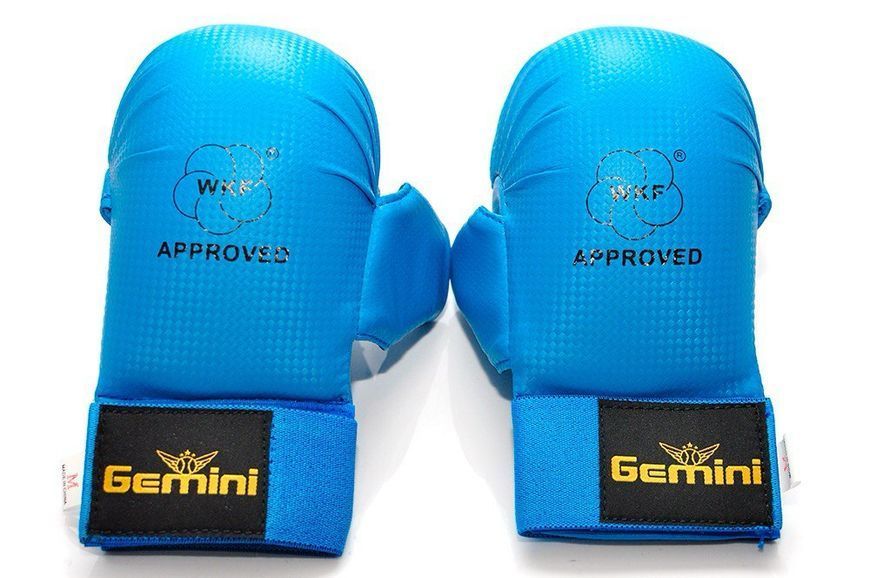 Рукавички-накладки для карате Gemini GK-1601-BL, сині XS GK-1601-BL фото