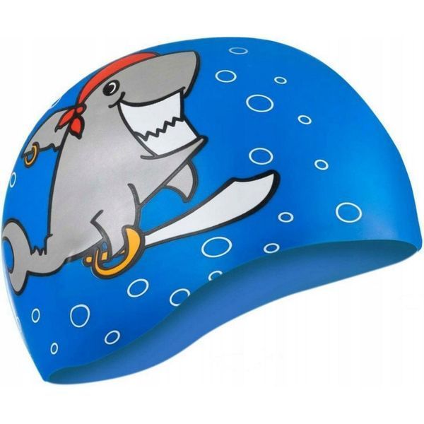 Шапка для плавания Aqua Speed ​​KIDDIE Shark 1783 cиний Дет OSFM (Оригинал) 142-Shark фото