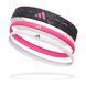 Повязки на голову Adidas Hairbands 3pk белый, черный, розовый Уни One Size ADAC-16160 (Оригинал) ADAC-16160 фото 1