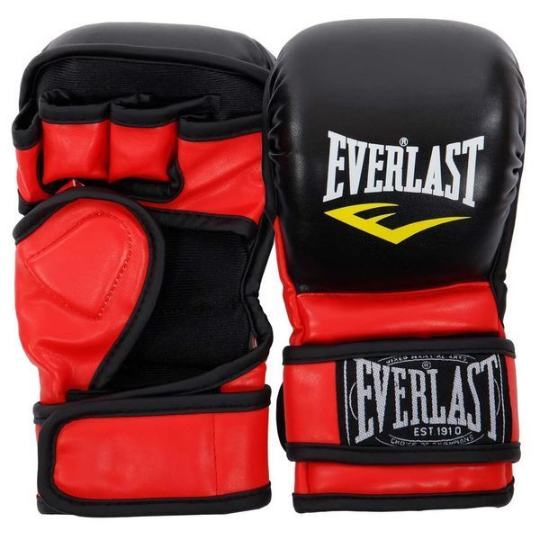 Рукавички для змішаних єдиноборств EVL MMA BO-4612-BKR M BO-4612-BKR фото