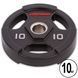 Блины (диски) полиуретановые LIFE FITNESS GC-80154-10 51мм 10кг черный GC-80154-10 фото 1