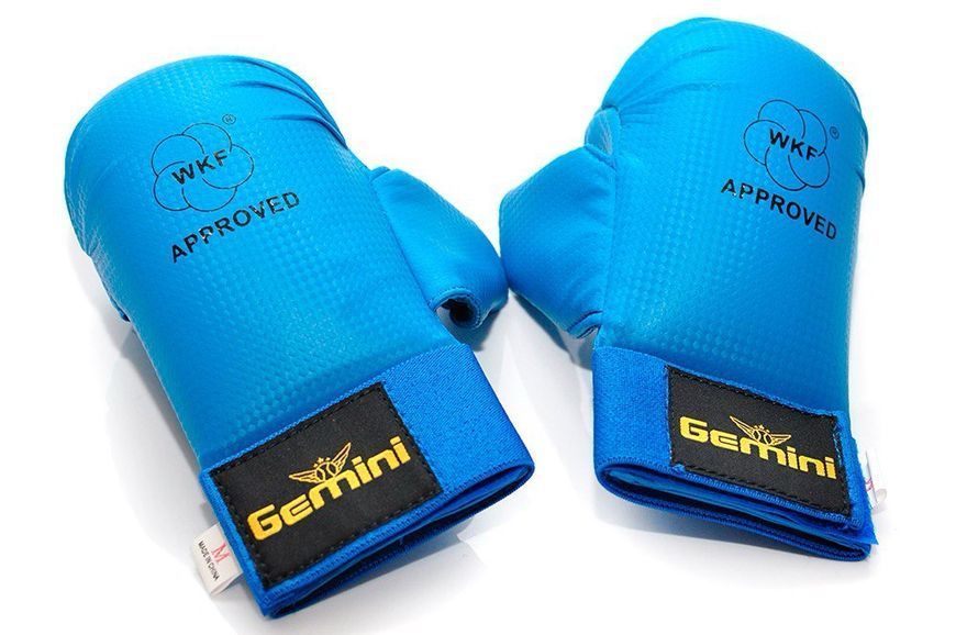 Рукавички-накладки для карате Gemini GK-1602-BL, сині XS GK-1602-BL фото