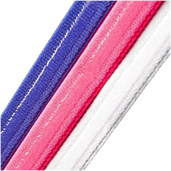 Пов'язки на голову Adidas Hairbands 3pk рожевий, синій, білий Жен One Size ADAC-16199 (Оригінал) ADAC-16199 фото