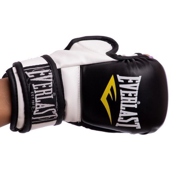 Рукавички для змішаних єдиноборств EVL MMA BO-4612-WBK M BO-4612-WBK фото