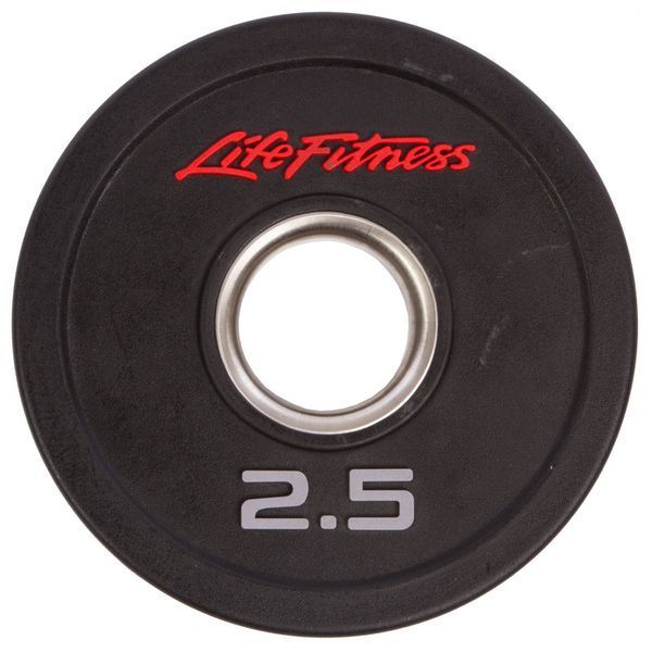 Блины (диски) полиуретановые LIFE FITNESS GC-80154-2.5 51мм 2.5кг черный GC-80154-2.5 фото