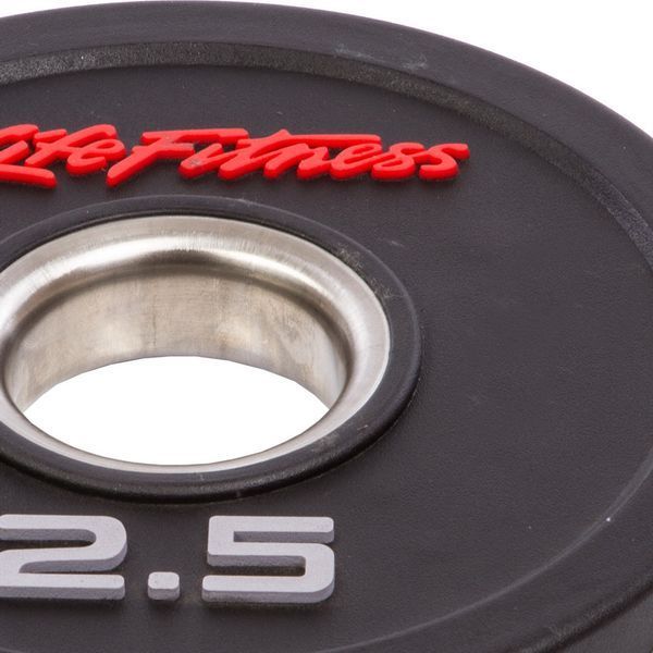 Блины (диски) полиуретановые LIFE FITNESS GC-80154-2.5 51мм 2.5кг черный GC-80154-2.5 фото