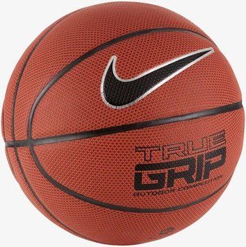 Мяч баскетбольный Nike TRUE GRIP OT 8P AMBER/BLACK/METALLIC SILVER/BLACK size 7 (Оригинал) N.KI.07.855.07 фото