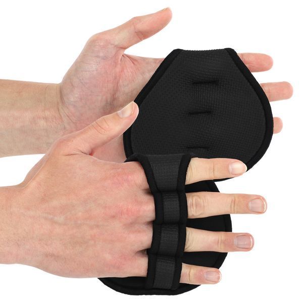 Накладки атлетические нескользящие Грипад GRIPAD WorkOut HAND PROTECTION EZOUS черный D-01 D-01 фото