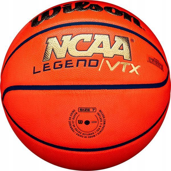М'яч баскетбольний Wilson NCAA Legend VTX BSKT size 7 Orange/Gold WZ2007401XB7 (Оригінал) WZ2007401XB7 фото