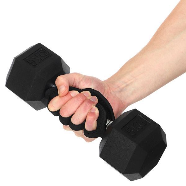 Накладки атлетические нескользящие Грипад GRIPAD WorkOut ROUND HAND PROTECTION EZOUS черный D-02 D-02 фото