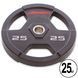 Диски для штанги поліуретанові LIFE FITNESS GC-80154-25 51мм 25кг чорний GC-80154-25 фото 1