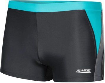 Плавки боксери для чоловіків Aqua Speed DARIO 6233 Сірий Блакитний 346-32 (Оригінал) 3XL 346-32 фото